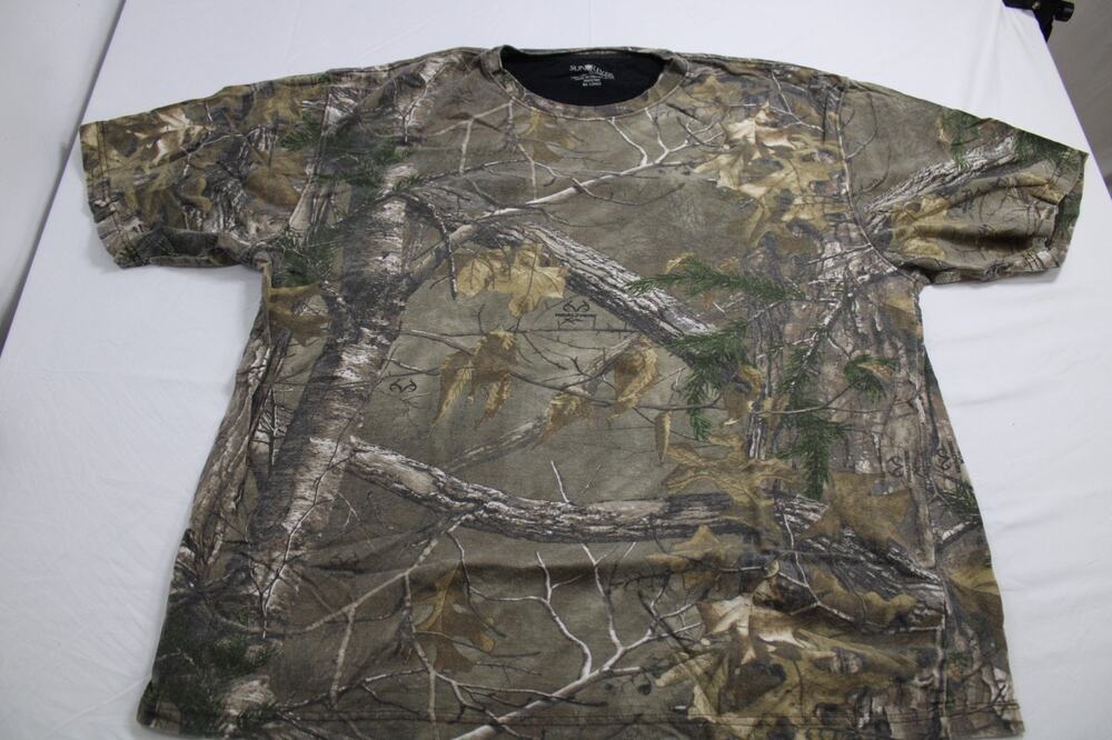 Sun River Clothing Co Men's 2XL Realtree Camo T-Shirt Cotton Hunting Outdoors